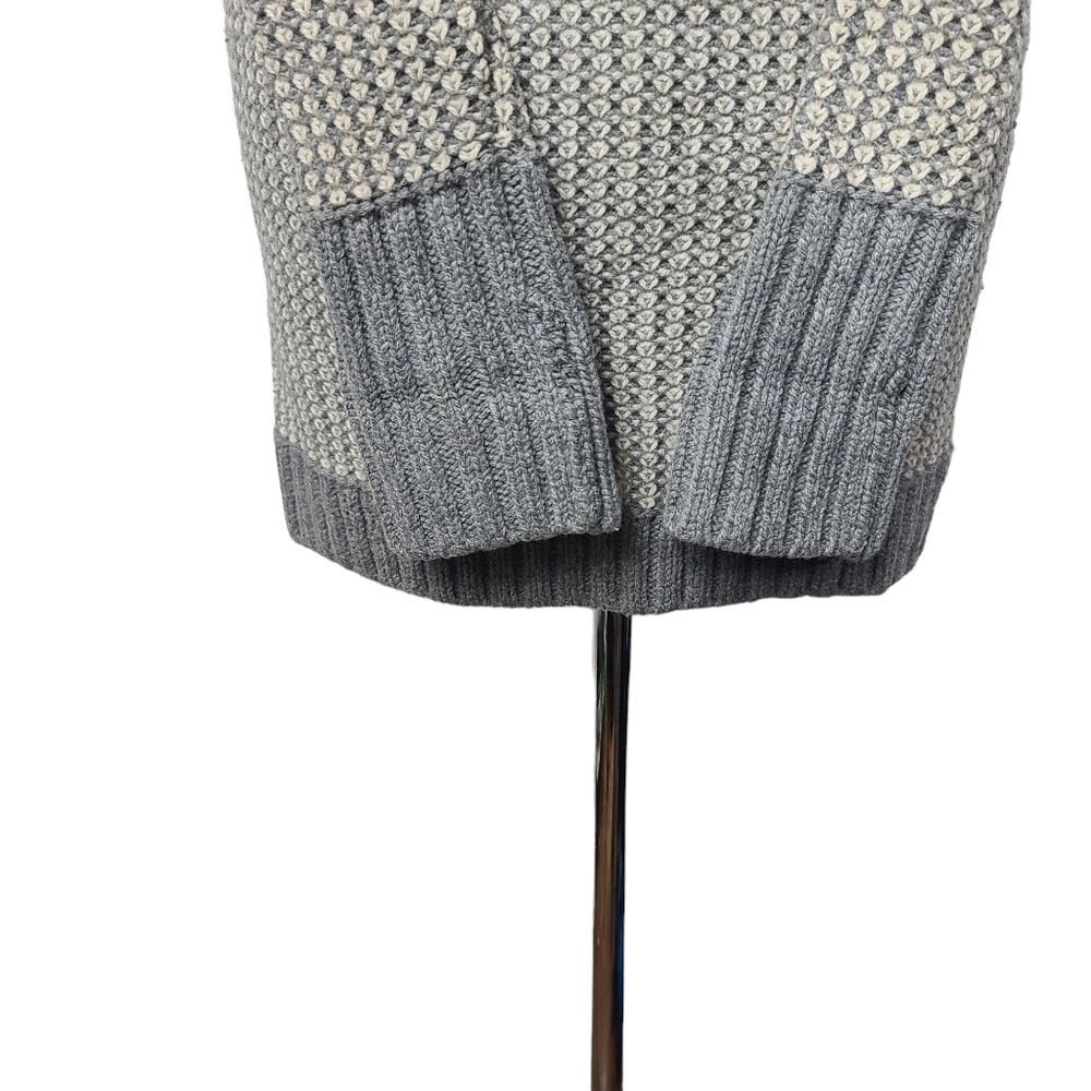 Athleta Sierra Wrap Knit Gray White Wool Cashmere Open Cardigan XS - Picture 5 of 8